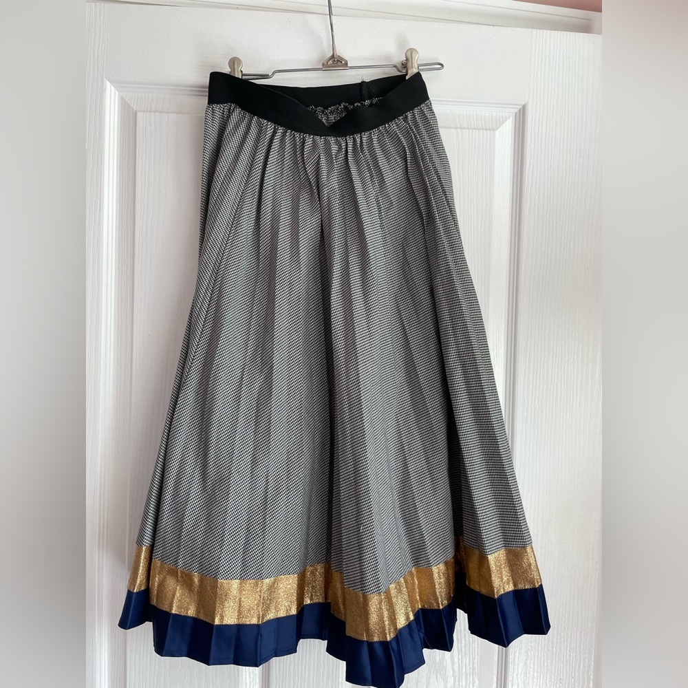 Retro below the knee mod cloth skirt